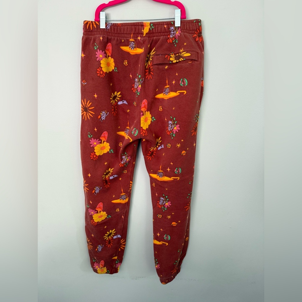 Nike Sportswear Men's Deep Clay Space Floral Pattern sweats medium - Picture 2 of 8